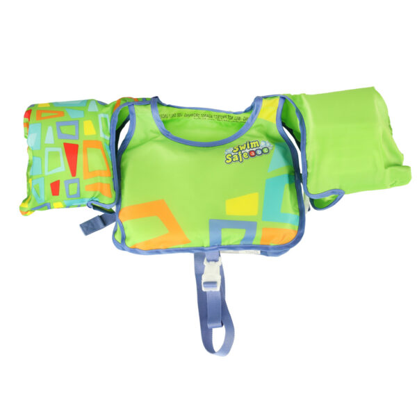 Kamizelka piankowa z rękawkami do pływania kapok dla dzieci 3-6 lat 19-30 kg BESTWAY 32174 zielona - obrazek 3