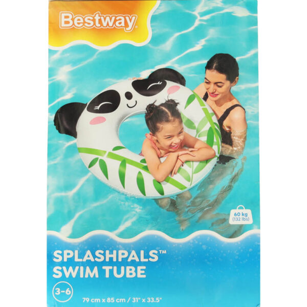Kółko do pływania koło dmuchane dla dzieci BESTWAY 36351 panda 85-76cm - obrazek 9