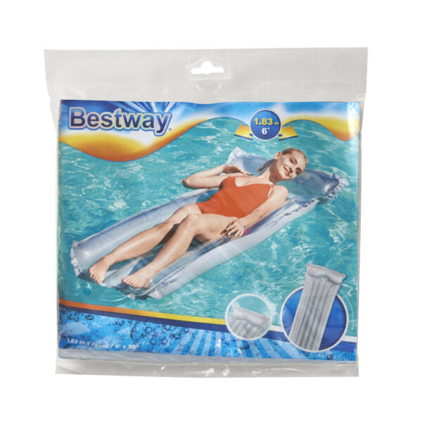 Materac dmuchany plażowy do pływania na basen wodę BESTWAY 44013 szary 90kg 183cm - obrazek 5