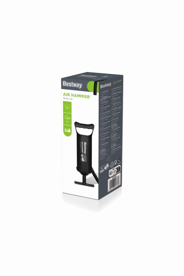 Pompka ręczna tłokowa do materaca pontonu piłki 30cm BESTWAY 62002 - obrazek 7