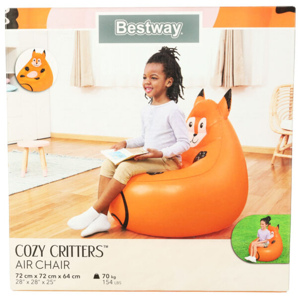 Fotel dmuchany puf BESTWAY 75116 lis - obrazek 9