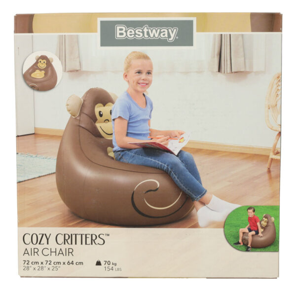 Fotel dmuchany puf BESTWAY 75116 małpka - obrazek 9