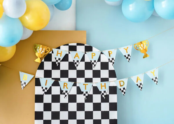 Baner Happy Birthday Puchary 2,5m - obrazek 3