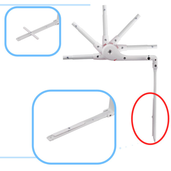 Barierka osłona ochronna do łóżka otwierana 90cm owieczka - obrazek 5