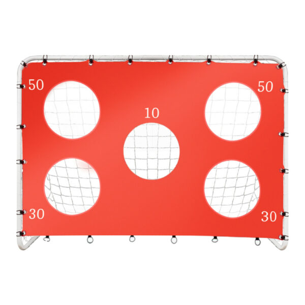 Bramka piłkarska do piłki nożnej dla dzieci treningowa 2w1 + mata celności 215 x 153 x 76 cm - obrazek 2