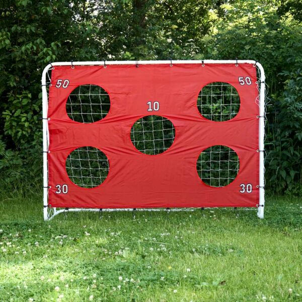 Bramka piłkarska do piłki nożnej dla dzieci treningowa 2w1 + mata celności 215 x 153 x 76 cm - obrazek 6