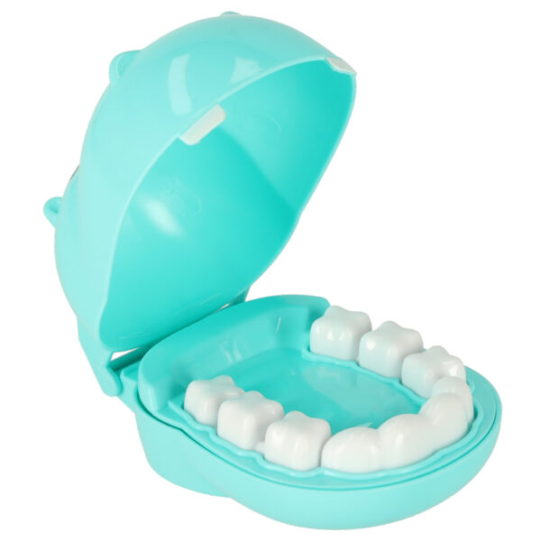 Dentysta zestaw lekarski hipopotam niebieski - obrazek 7