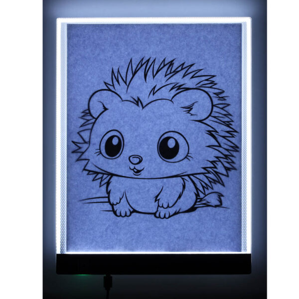 Deska kreślarska tablica tablet graficzny kalka do rysowania podświetlana LED A4 - obrazek 5