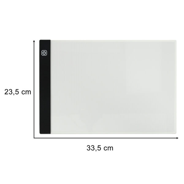 Deska kreślarska tablica tablet graficzny kalka do rysowania podświetlana LED A4 - obrazek 8