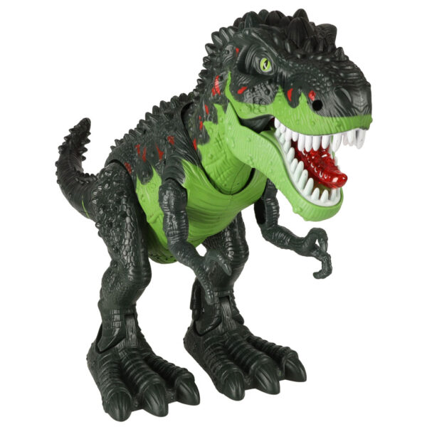 Dinozaur T-REX elektroniczny chodzi ryczy zielony - obrazek 3