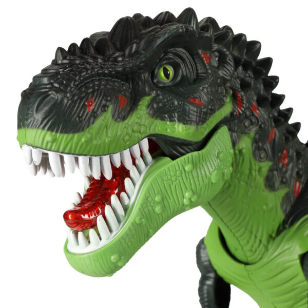 Dinozaur T-REX elektroniczny chodzi ryczy zielony - obrazek 6
