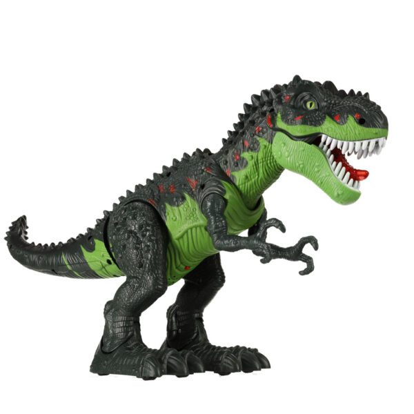 Dinozaur T-REX elektroniczny chodzi ryczy zielony - obrazek 8