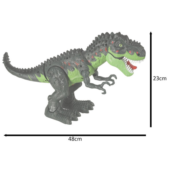 Dinozaur T-REX elektroniczny chodzi ryczy zielony - obrazek 10