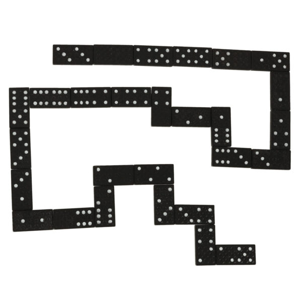 Domino drewniane gra rodzinna edukacyjna z etui klocki z drewna do gry - obrazek 4