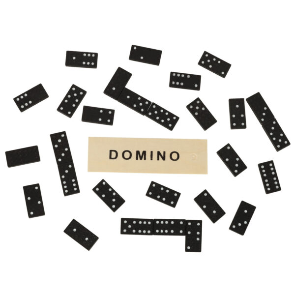 Domino drewniane gra rodzinna edukacyjna z etui klocki z drewna do gry - obrazek 6