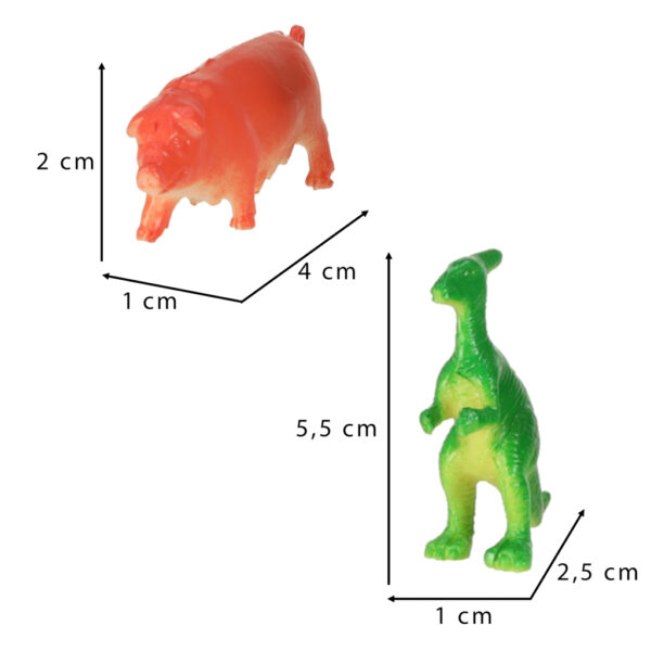 Figurki zwierzęta morskie dzikie zagrodowe dinozaury zestaw mix 48sztuk - obrazek 3