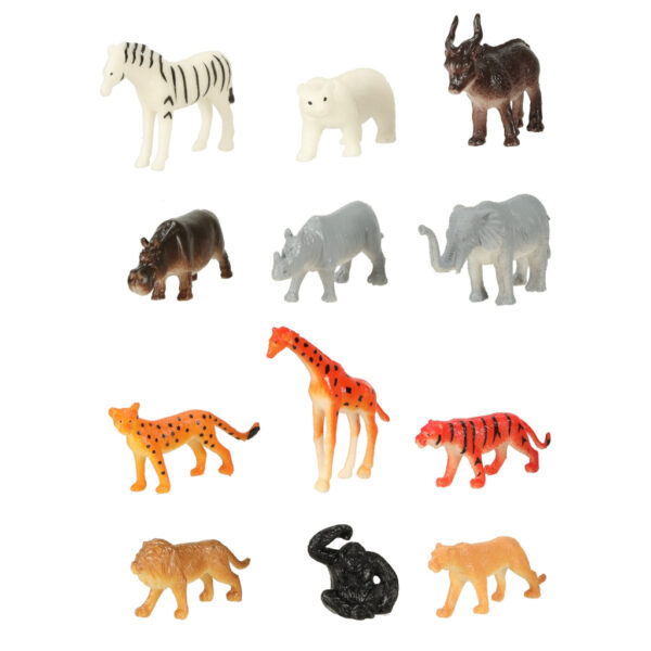 Figurki zwierzęta morskie dzikie zagrodowe dinozaury zestaw mix 48sztuk - obrazek 4
