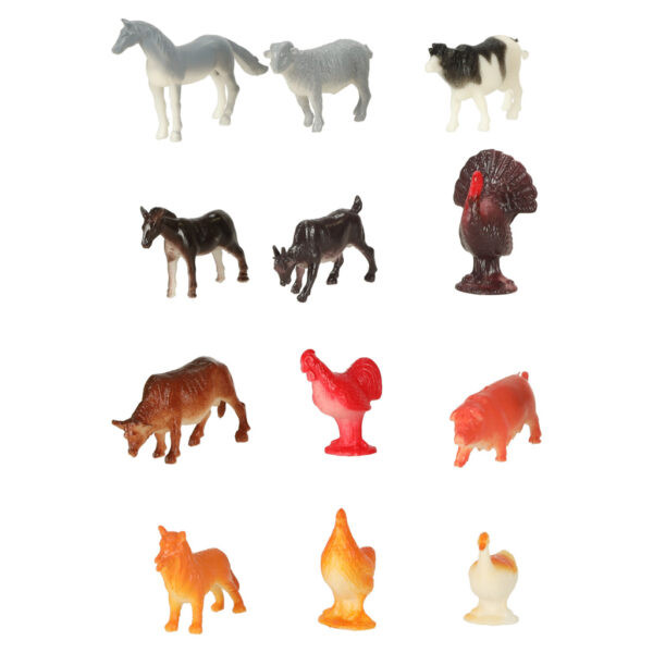 Figurki zwierzęta morskie dzikie zagrodowe dinozaury zestaw mix 48sztuk - obrazek 5
