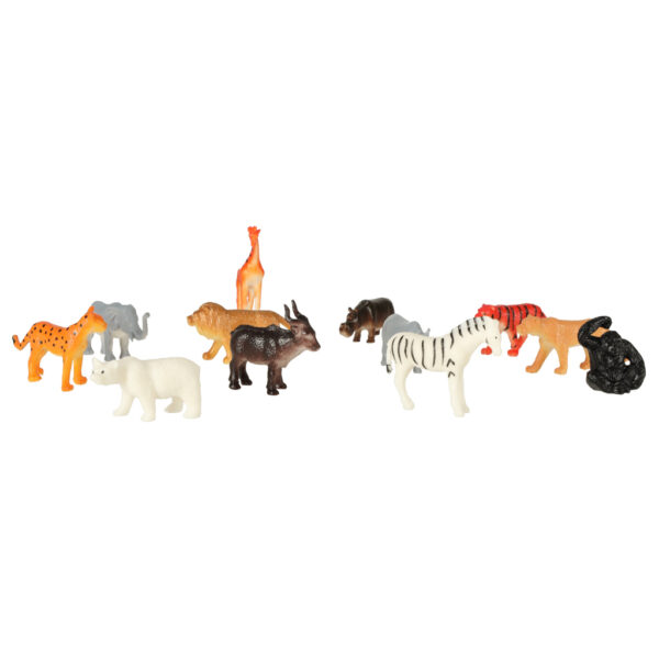 Figurki zwierzęta morskie dzikie zagrodowe dinozaury zestaw mix 48sztuk - obrazek 8