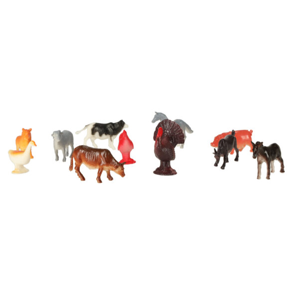 Figurki zwierzęta morskie dzikie zagrodowe dinozaury zestaw mix 48sztuk - obrazek 9