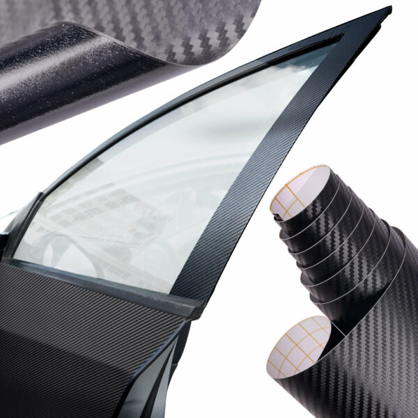 Folia rolka carbon 3D czarna 1,27x28m - obrazek 5