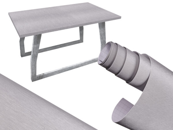 Folia okleina rolka aluminium imitująca metal metalic szczotkowana szara 1,52x30m - obrazek 3