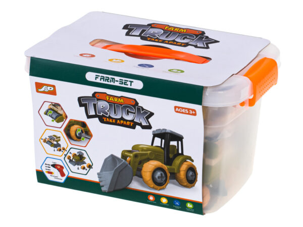 Gospodarstwo rolne farma traktor kombajn maszyny rolnicze zwierzęta zagroda konie + narzędzia wkrętarka - obrazek 12