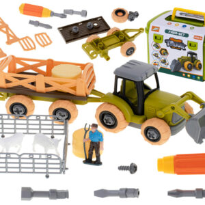Gospodarstwo rolne farma traktor maszyny rolnicze zwierzęta zagroda owce + śrubokręt