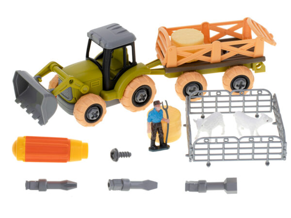 Gospodarstwo rolne farma traktor maszyny rolnicze zwierzęta zagroda owce + śrubokręt - obrazek 2
