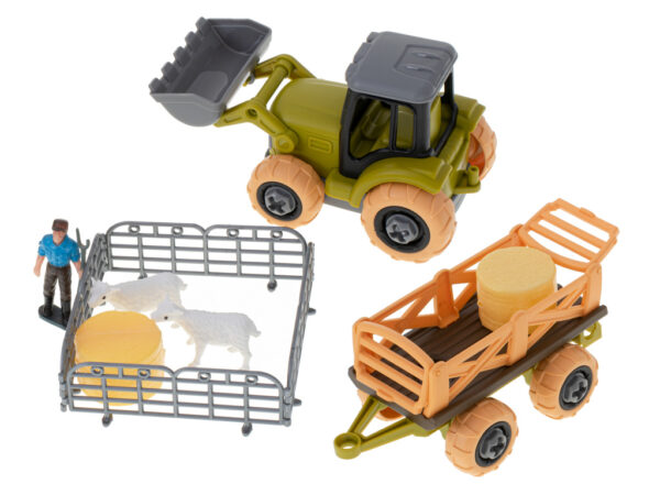 Gospodarstwo rolne farma traktor maszyny rolnicze zwierzęta zagroda owce + śrubokręt - obrazek 5