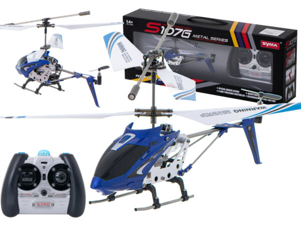 Helikopter zdalnie sterowany na pilota RC SYMA S107G niebieski - obrazek 11