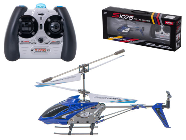 Helikopter zdalnie sterowany na pilota RC SYMA S107G niebieski - obrazek 3
