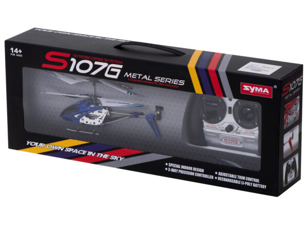 Helikopter zdalnie sterowany na pilota RC SYMA S107G niebieski - obrazek 10