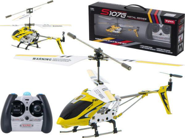 Helikopter zdalnie sterowany na pilota RC SYMA S107G żółty - obrazek 10