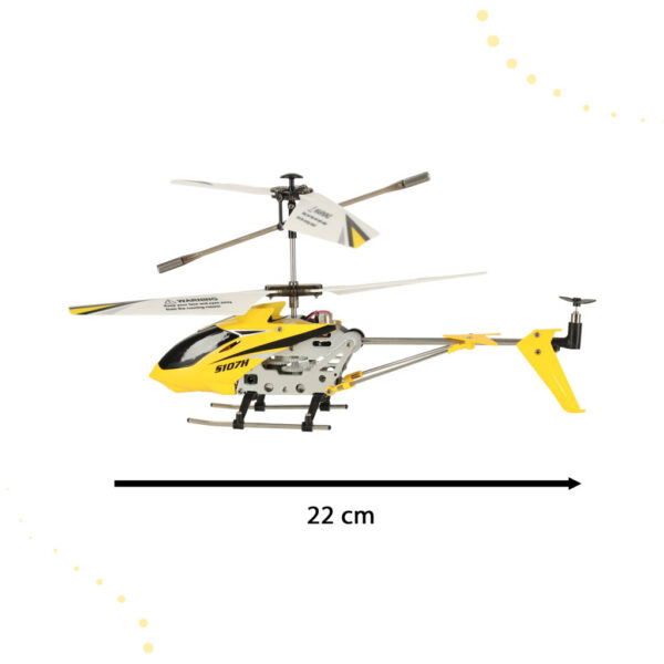 Helikopter zdalnie sterowany na pilota RC SYMA S107H 2.4GHz RTF żółty - obrazek 3