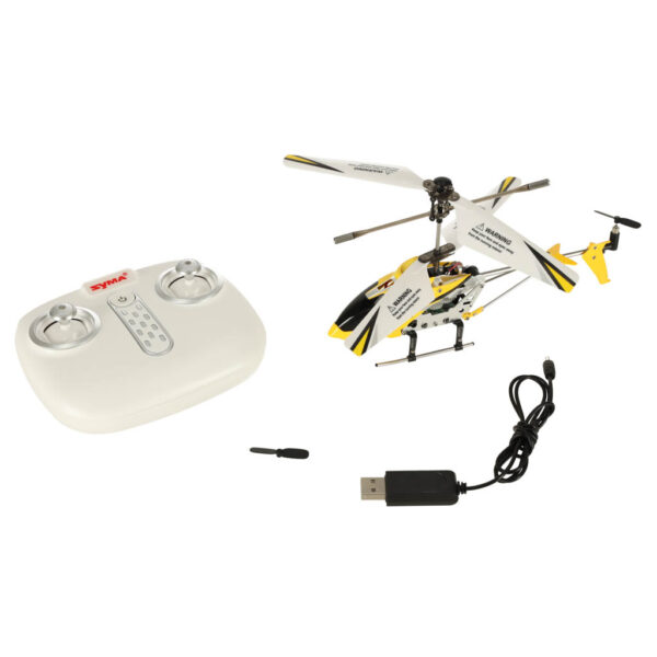Helikopter zdalnie sterowany na pilota RC SYMA S107H 2.4GHz RTF żółty - obrazek 4