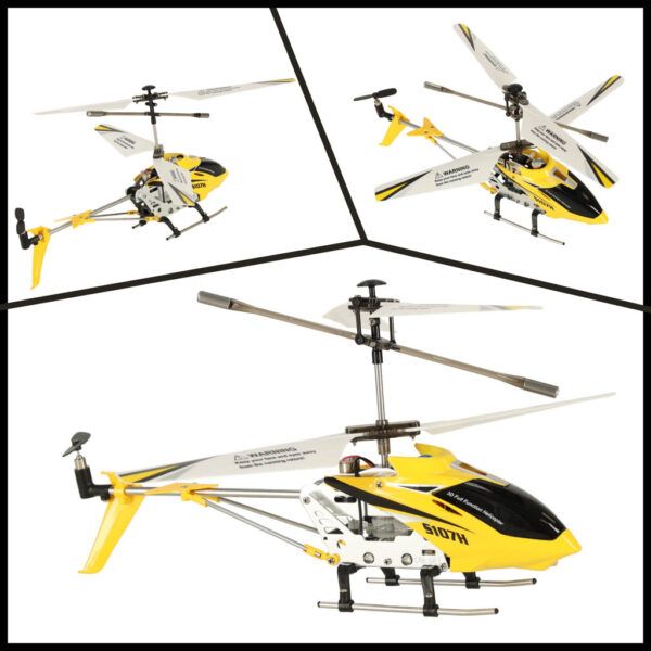 Helikopter zdalnie sterowany na pilota RC SYMA S107H 2.4GHz RTF żółty - obrazek 7