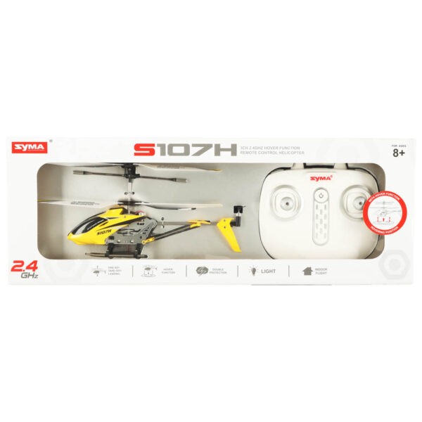 Helikopter zdalnie sterowany na pilota RC SYMA S107H 2.4GHz RTF żółty - obrazek 14
