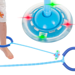 Hula hop na nogę skakanka skipper piłka świecąca migająca LED niebieska