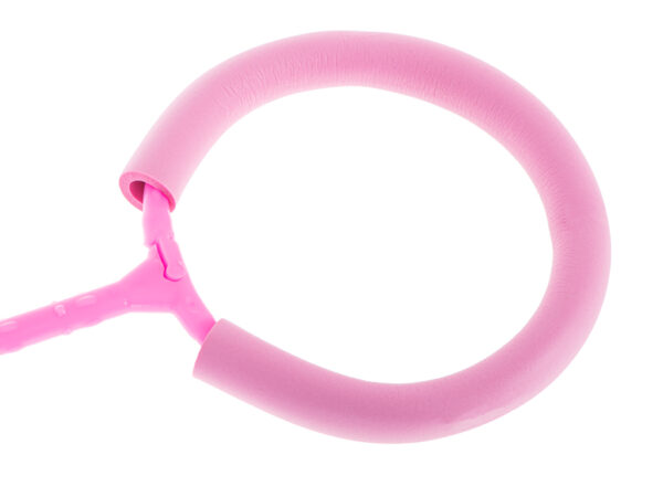 Hula hop na nogę skakanka skipper piłka świecąca migająca LED różowa - obrazek 5