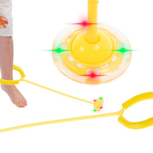 Hula hop na nogę skakanka skipper piłka świecąca migająca LED żółta