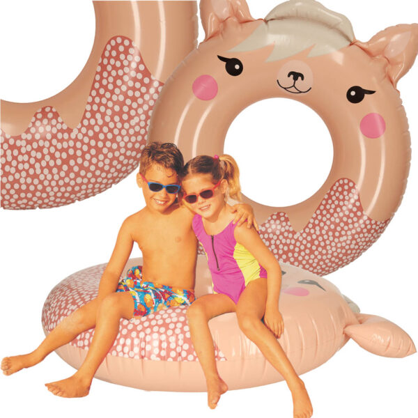 INTEX 59266 Kółko do pływania koło dmuchane ponton plażowy lama max 40kg 76 cm - obrazek 9