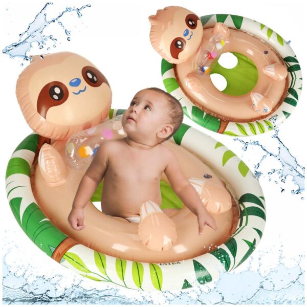 INTEX 59570 Kółko do pływania dla niemowląt koło pontonik dla dzieci dmuchany z siedziskiem leniwiec max 23kg 3-4lata - obrazek 6