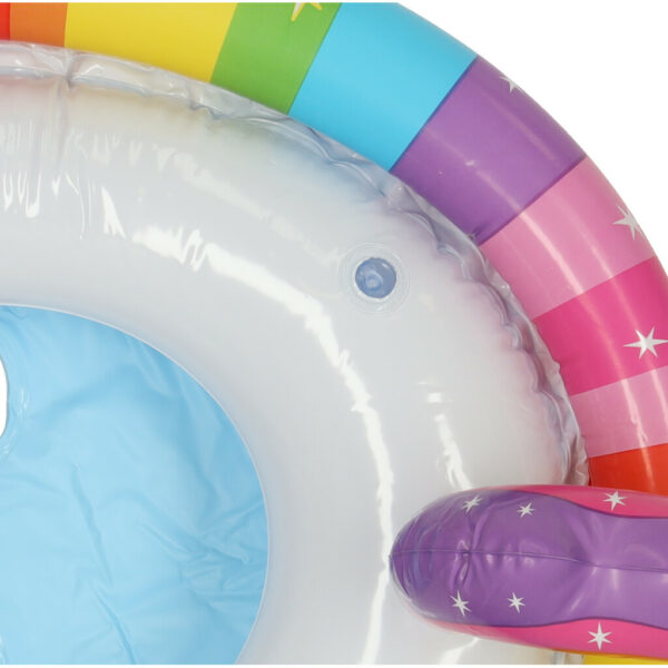 Kółko do pływania dla niemowląt koło pontonik dla dzieci dmuchany z siedziskiem jednorożec max 23kg 3-4lata INTEX 59570 - obrazek 7