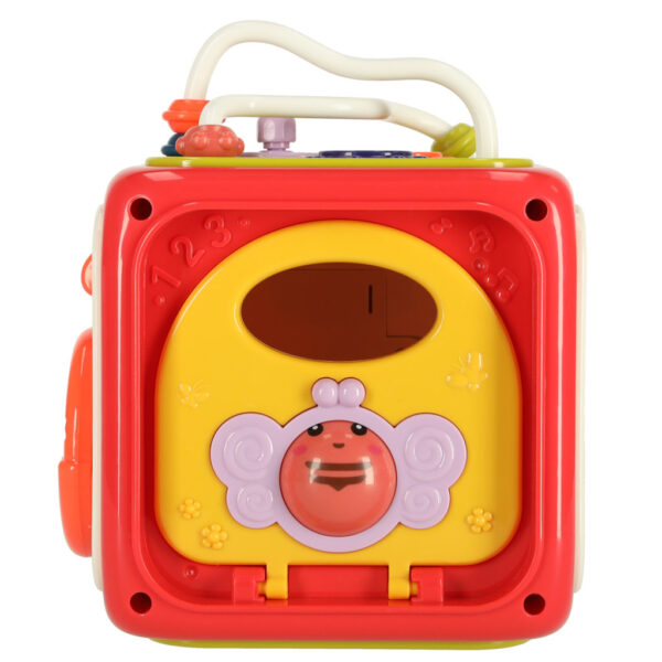 Sorter Układanka kostka sensoryczna klocki edukacyjne Montessori 6w1 - obrazek 4