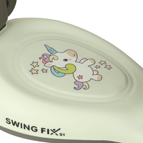 Jeździk grawitacyjny LED Swing FIX S1 skuter z rączką szary max 65kg - obrazek 10