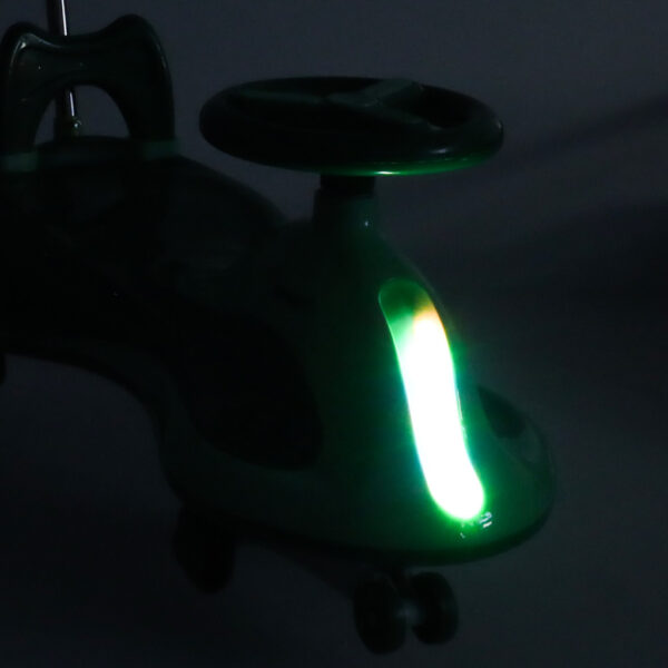 Jeździk grawitacyjny LED Swing FIX S2 skuter z rączką zielony max 100kg - obrazek 11
