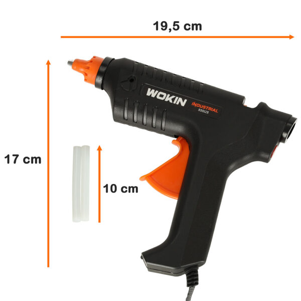 WOKIN Pistolet do kleju klejenia na gorąco 15W + wkłady 11,2mm - obrazek 2