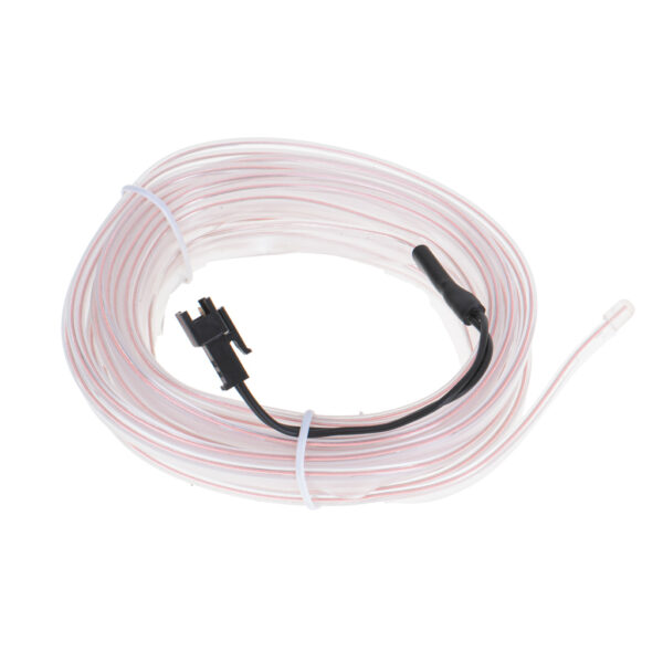 Oświetlenie ambientowe LED do samochodu / auta USB / 12V taśma 5m biała - obrazek 5