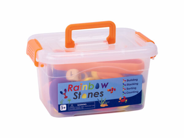 Kamyki kreatywne kolorowe układanka montessori 65 el. - obrazek 9